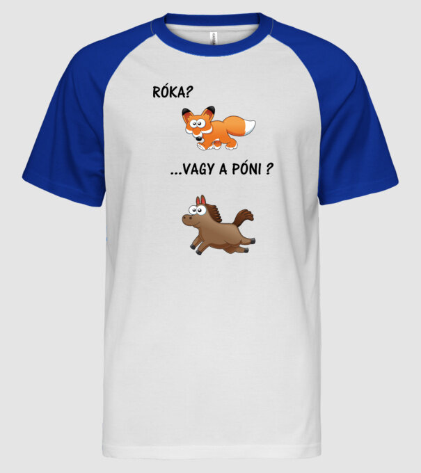  minta fehér/royal pólón